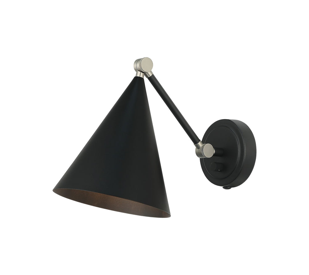 Matteo Canada - One Light Wall Sconce - Pearson - Matte Black- Union Lighting Luminaires Decor