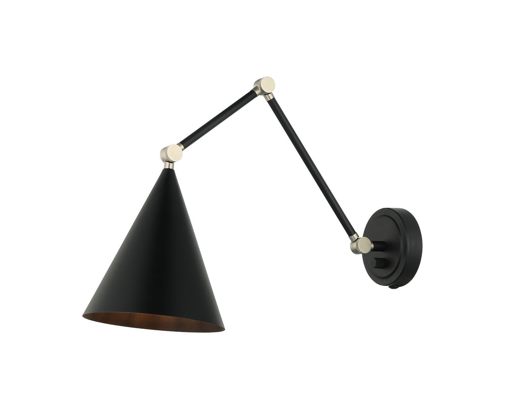 Matteo Canada - One Light Wall Sconce - Pearson - Matte Black- Union Lighting Luminaires Decor