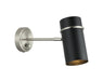 Matteo Canada - One Light Wall Sconce - Cilindro - Brushed Nickel & Matte Black- Union Lighting Luminaires Decor