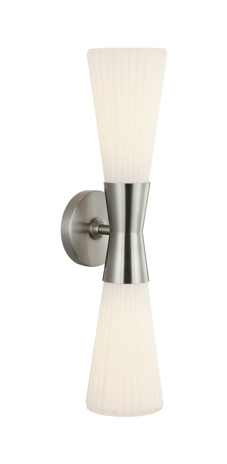 Matteo Canada - Two Light Wall Sconce - Jameson - Brushed Nickel- Union Lighting Luminaires Decor