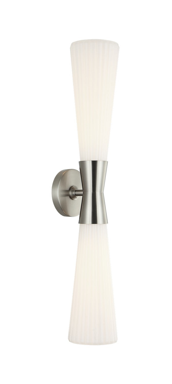 Matteo Canada - Two Light Wall Sconce - Jameson - Brushed Nickel- Union Lighting Luminaires Decor