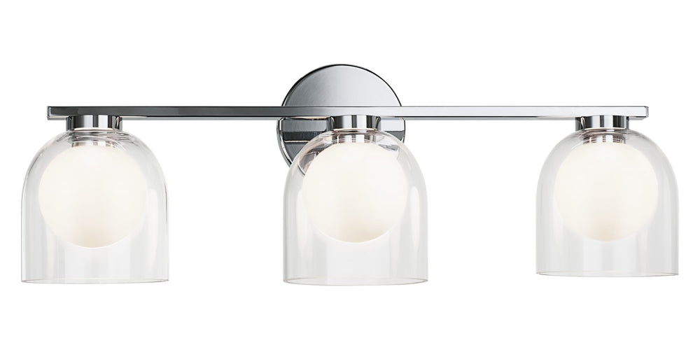 Matteo Canada - Three Light Vanity - Derbishone - Chrome- Union Lighting Luminaires Decor