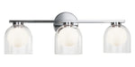 Matteo Canada - Three Light Vanity - Derbishone - Chrome- Union Lighting Luminaires Decor