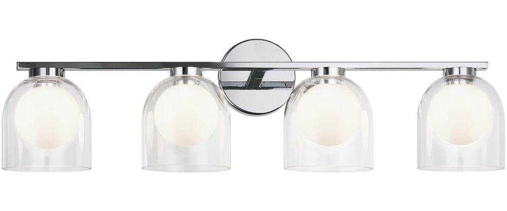 Matteo Canada - Four Light Vanity - Derbishone - Chrome- Union Lighting Luminaires Decor