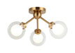 Matteo Canada - LED Chandelier - Solaris - Aged Gold Brass- Union Lighting Luminaires Decor