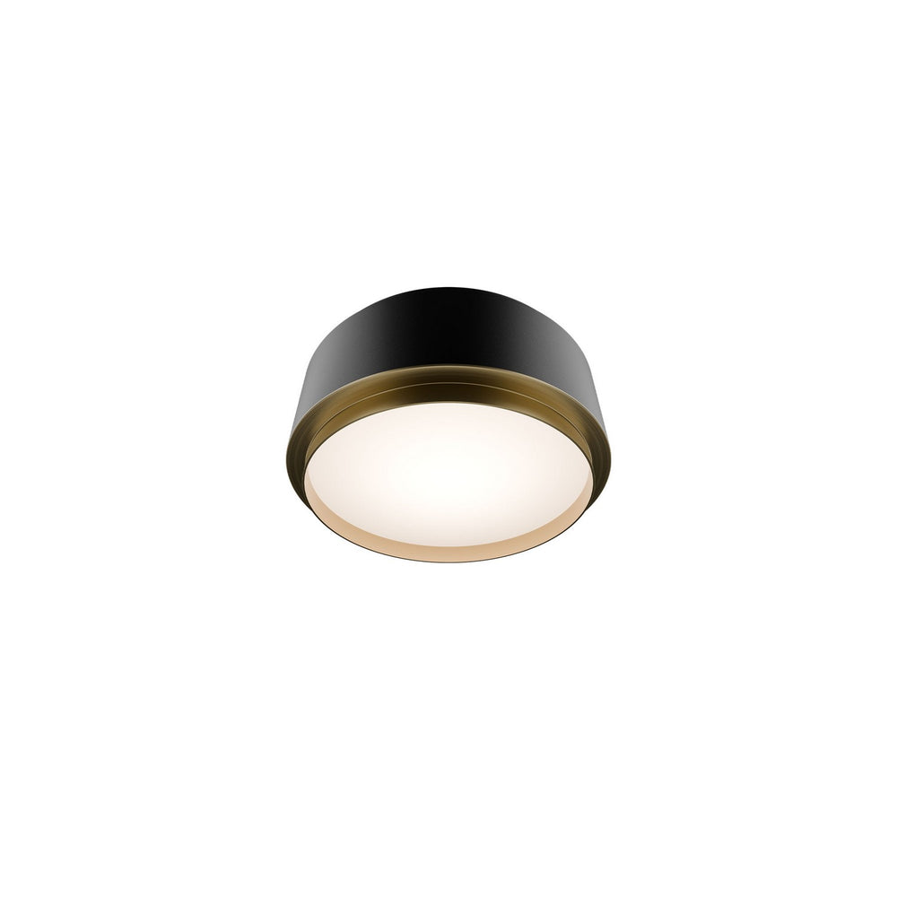 W.A.C. Canada - LED Flush Mount - Salvo - Black/Aged Brass- Union Lighting Luminaires Decor