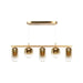 Matteo Canada - Five Light Chandelier - Refrax - Aged Gold Brass- Union Lighting Luminaires Decor