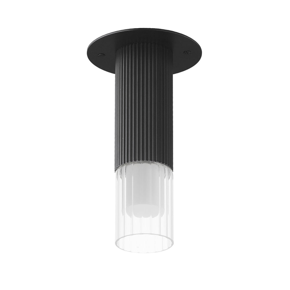 ET2 - LED Flush Mount - Reeds - Black- Union Lighting Luminaires Decor