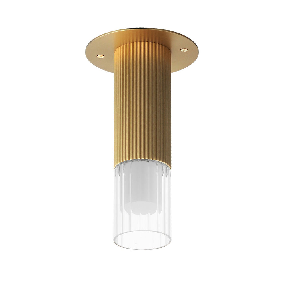 ET2 - LED Flush Mount - Reeds - Gold- Union Lighting Luminaires Decor