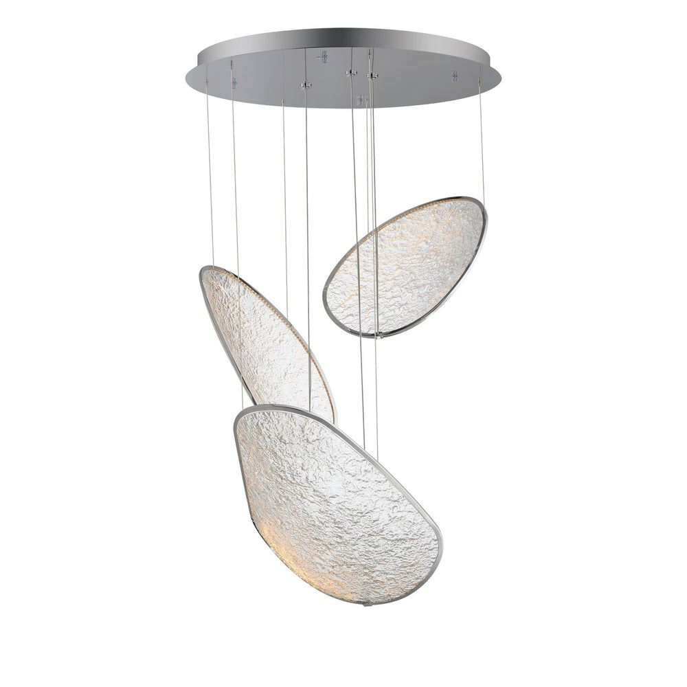 ET2 - LED Pendant - Moonscapes - Polished Chrome- Union Lighting Luminaires Decor