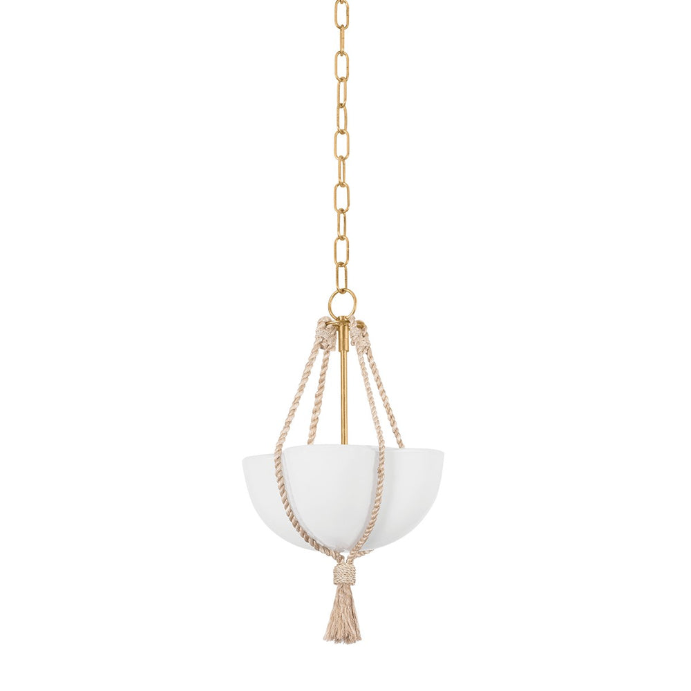 Hudson Valley Canada - One Light Pendant - Amberley - Vintage Gold Leaf- Union Lighting Luminaires Decor