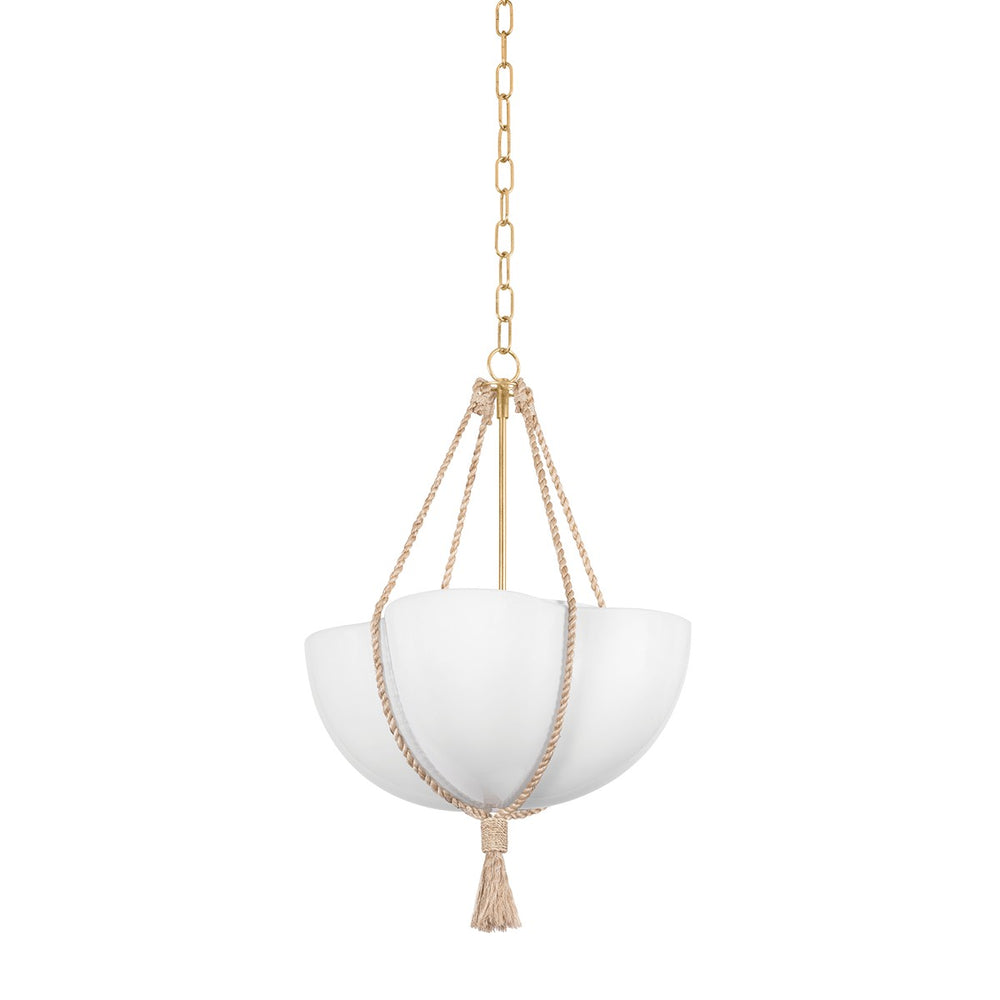 Hudson Valley Canada - One Light Pendant - Amberley - Vintage Gold Leaf- Union Lighting Luminaires Decor