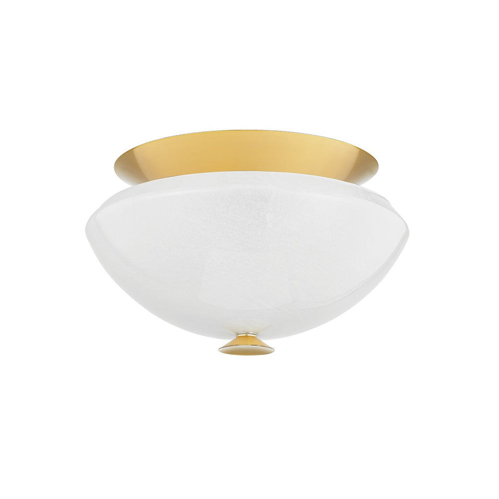 Hudson Valley Canada - Two Light Flush Mount - Pawtucket - Aged Brass/Soft White- Union Lighting Luminaires Decor