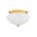 Hudson Valley Canada - Two Light Flush Mount - Pawtucket - Aged Brass/Soft White- Union Lighting Luminaires Decor