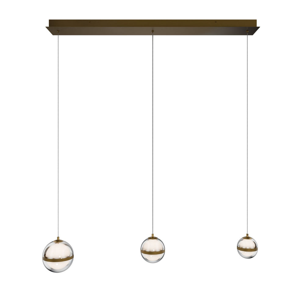 W.A.C. Canada - LED Chandelier - Cyllindra - Aged Brass- Union Lighting Luminaires Decor