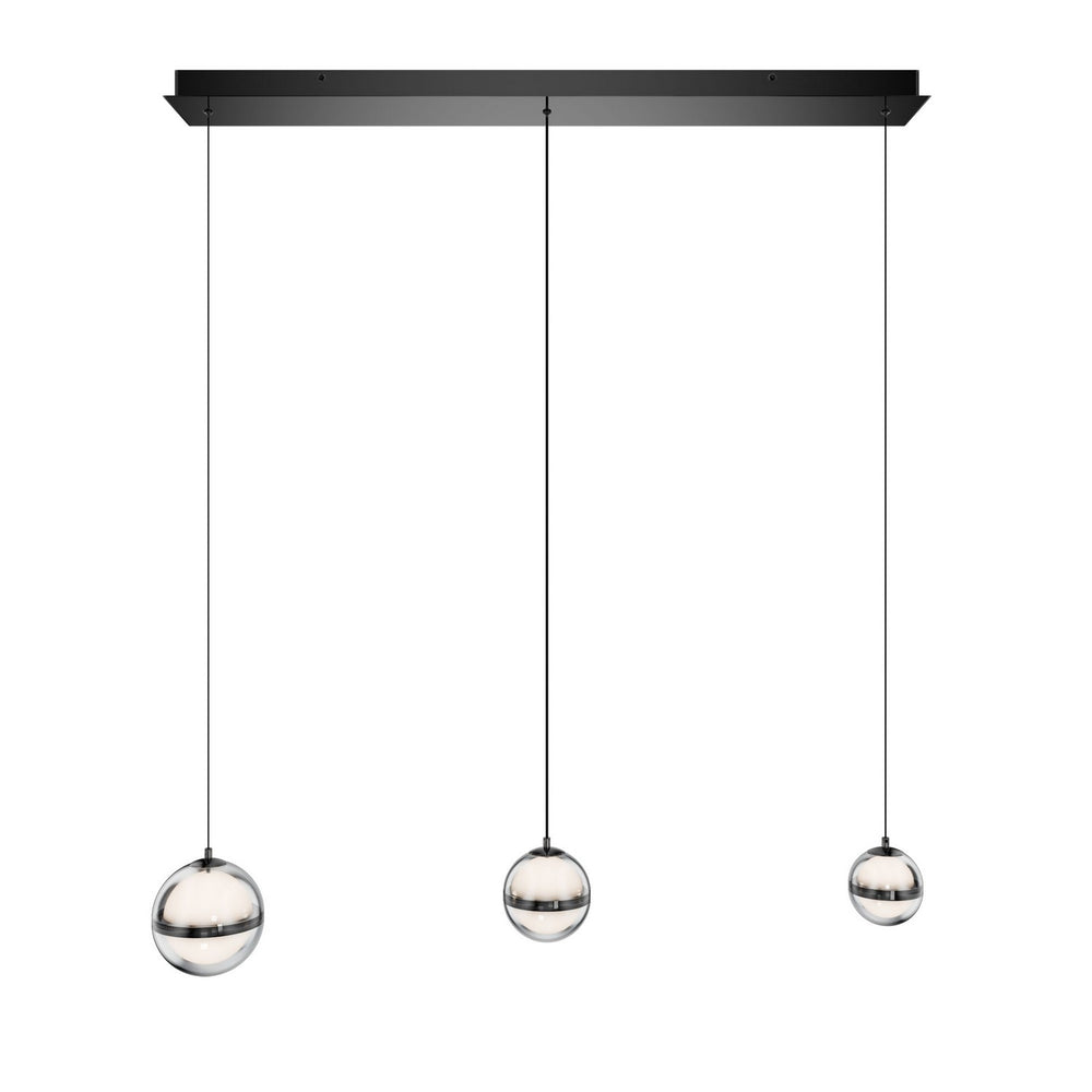 W.A.C. Canada - LED Chandelier - Cyllindra - Black Chrome- Union Lighting Luminaires Decor
