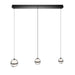 W.A.C. Canada - LED Chandelier - Cyllindra - Black Chrome- Union Lighting Luminaires Decor