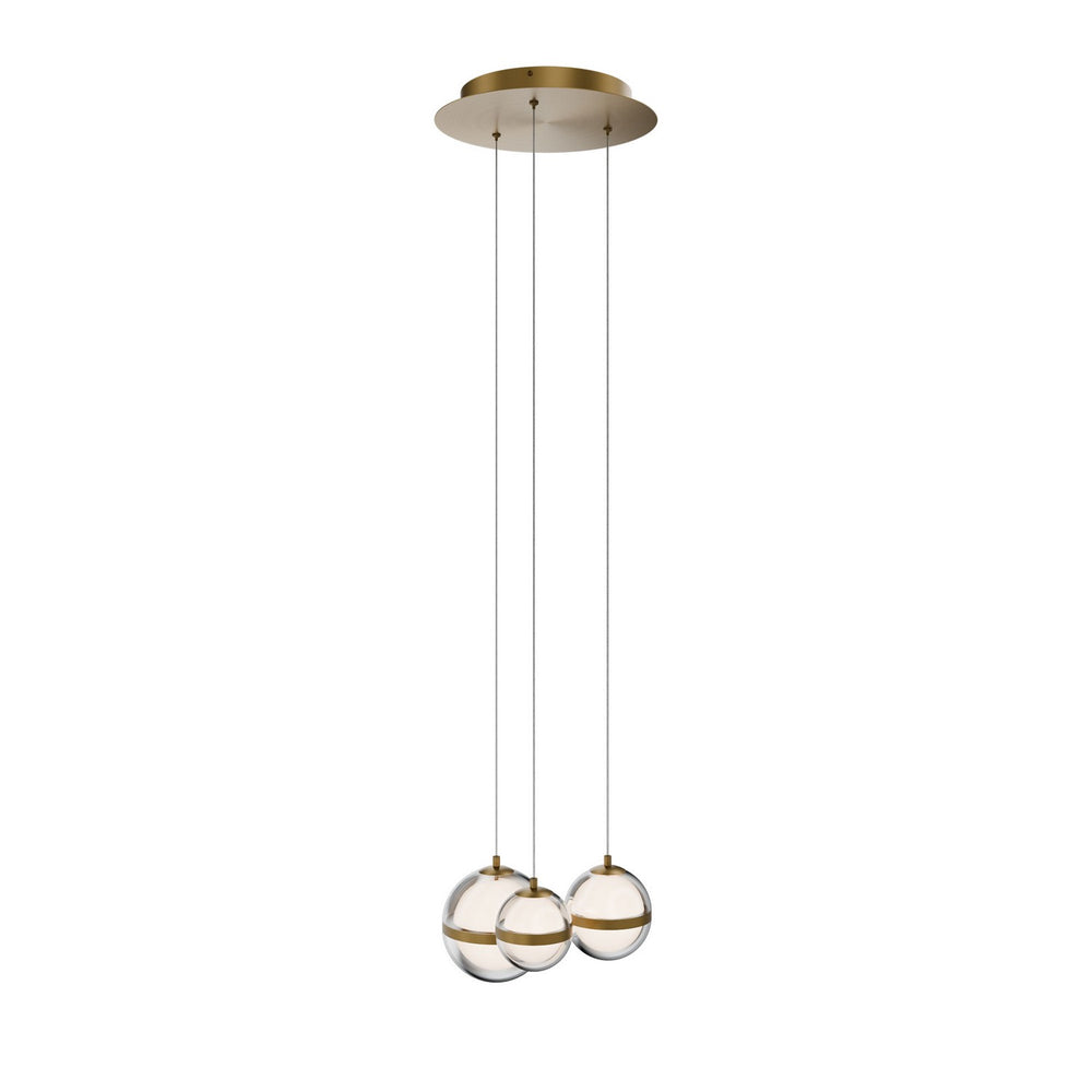 W.A.C. Canada - LED Chandelier - Cyllindra - Aged Brass- Union Lighting Luminaires Decor