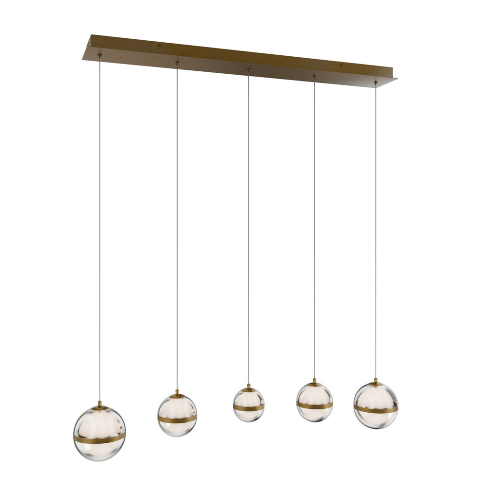 W.A.C. Canada - LED Chandelier - Cyllindra - Aged Brass- Union Lighting Luminaires Decor