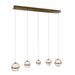 W.A.C. Canada - LED Chandelier - Cyllindra - Aged Brass- Union Lighting Luminaires Decor
