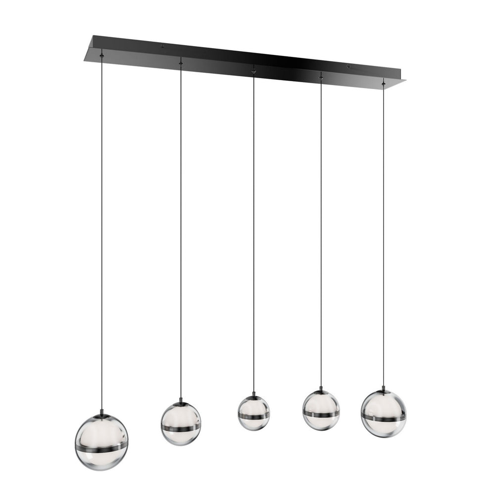 W.A.C. Canada - LED Chandelier - Cyllindra - Black Chrome- Union Lighting Luminaires Decor