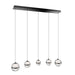 W.A.C. Canada - LED Chandelier - Cyllindra - Black Chrome- Union Lighting Luminaires Decor