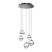W.A.C. Canada - LED Chandelier - Cyllindra - Black Chrome- Union Lighting Luminaires Decor