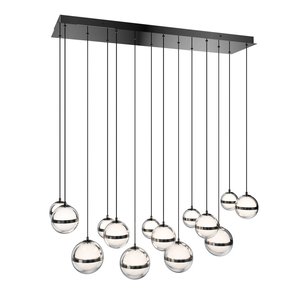 W.A.C. Canada - LED Chandelier - Cyllindra - Black Chrome- Union Lighting Luminaires Decor