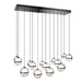 W.A.C. Canada - LED Chandelier - Cyllindra - Black Chrome- Union Lighting Luminaires Decor