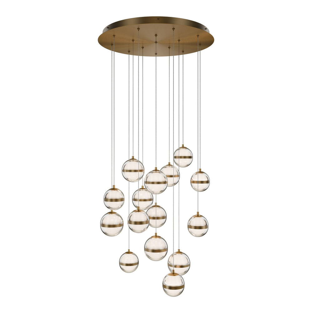 W.A.C. Canada - LED Chandelier - Cyllindra - Aged Brass- Union Lighting Luminaires Decor