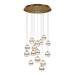 W.A.C. Canada - LED Chandelier - Cyllindra - Aged Brass- Union Lighting Luminaires Decor