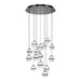 W.A.C. Canada - LED Chandelier - Cyllindra - Black Chrome- Union Lighting Luminaires Decor