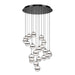 W.A.C. Canada - LED Chandelier - Cyllindra - Black Chrome- Union Lighting Luminaires Decor