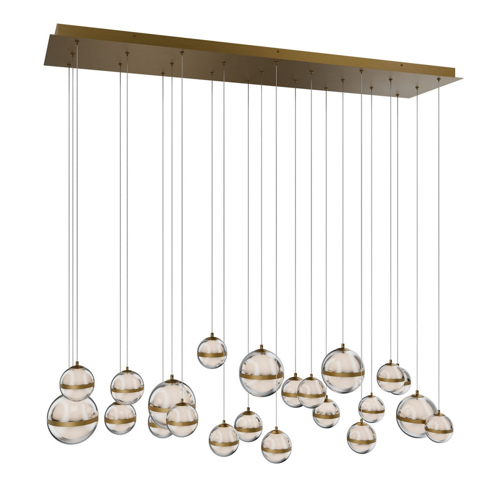W.A.C. Canada - LED Chandelier - Cyllindra - Aged Brass- Union Lighting Luminaires Decor