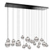 W.A.C. Canada - LED Chandelier - Cyllindra - Black Chrome- Union Lighting Luminaires Decor