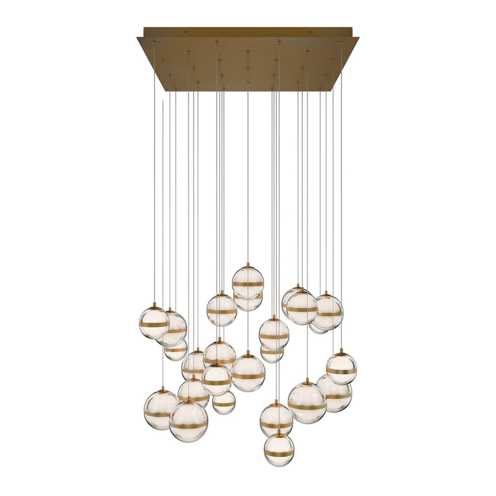 W.A.C. Canada - LED Chandelier - Cyllindra - Aged Brass- Union Lighting Luminaires Decor