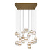 W.A.C. Canada - LED Chandelier - Cyllindra - Aged Brass- Union Lighting Luminaires Decor