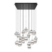 W.A.C. Canada - LED Chandelier - Cyllindra - Black Chrome- Union Lighting Luminaires Decor