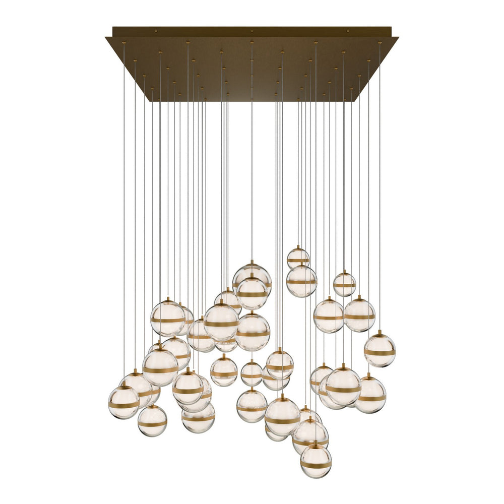 W.A.C. Canada - LED Chandelier - Cyllindra - Aged Brass- Union Lighting Luminaires Decor