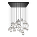 W.A.C. Canada - LED Chandelier - Cyllindra - Black Chrome- Union Lighting Luminaires Decor