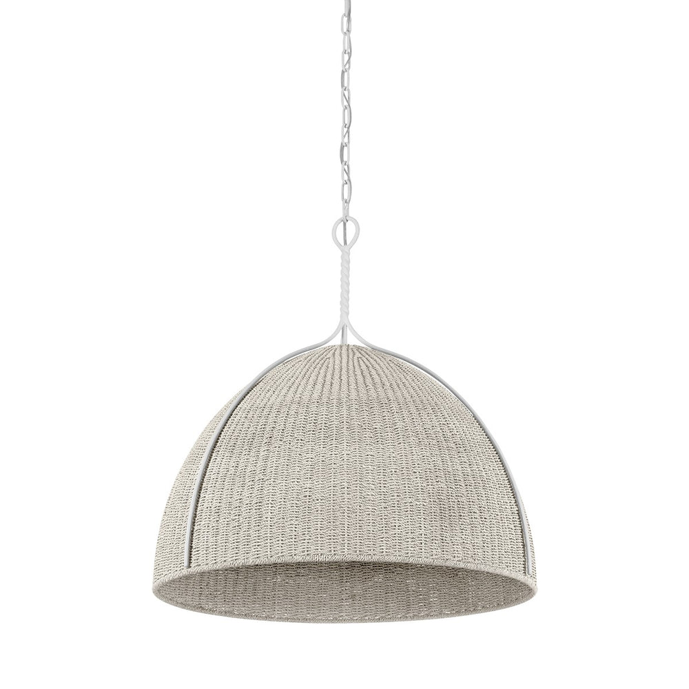 Hudson Valley Canada - One Light Pendant - Woodlawn - White Plaster- Union Lighting Luminaires Decor