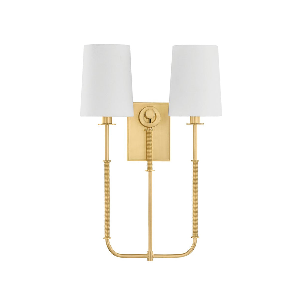 Hudson Valley Canada - Two Light Wall Sconce - Glenmont - Aged Brass- Union Lighting Luminaires Decor