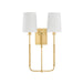 Hudson Valley Canada - Two Light Wall Sconce - Glenmont - Aged Brass- Union Lighting Luminaires Decor