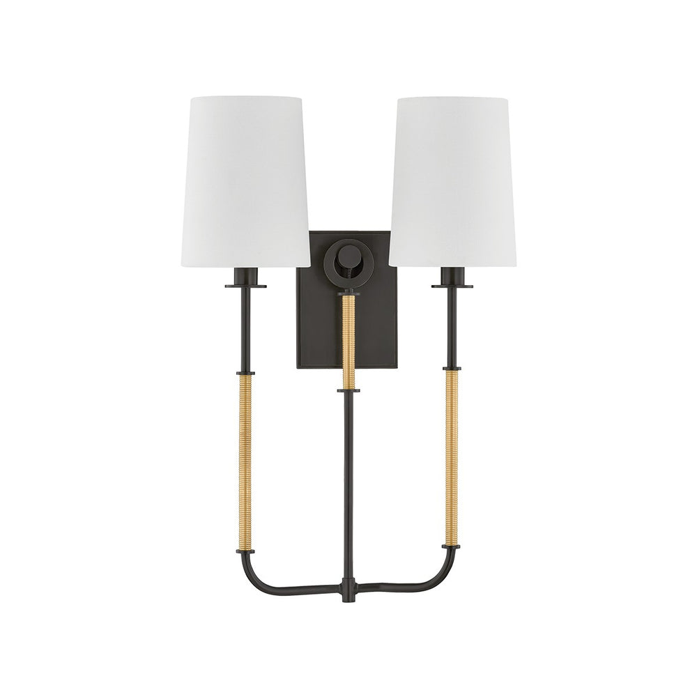 Hudson Valley Canada - Two Light Wall Sconce - Glenmont - Aged Brass/Distressed Bronze- Union Lighting Luminaires Decor