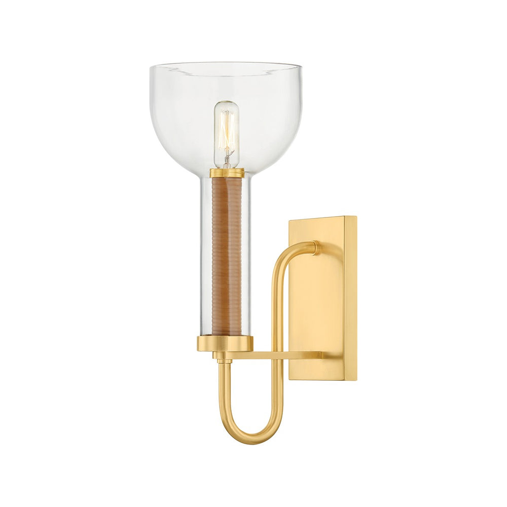Hudson Valley Canada - One Light Wall Sconce - Narrowsburg - Aged Brass- Union Lighting Luminaires Decor