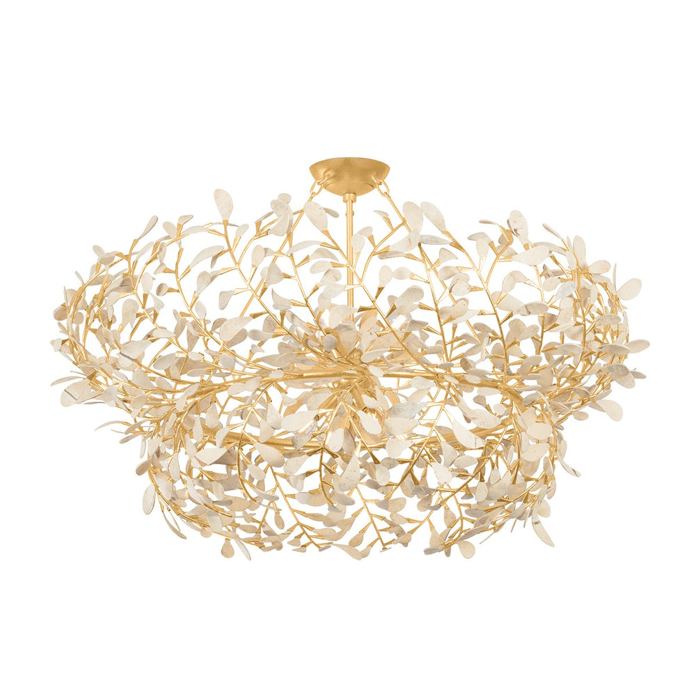 Hudson Valley Canada - Eight Light Chandelier - Maybrook - Vintage Gold Leaf- Union Lighting Luminaires Decor