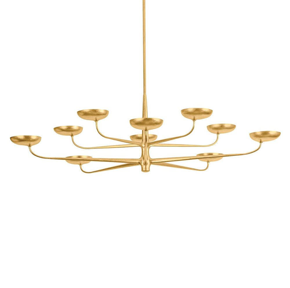 Hudson Valley Canada - LED Chandelier - Taormina - Vintage Gold Leaf- Union Lighting Luminaires Decor