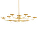 Hudson Valley Canada - LED Chandelier - Taormina - Vintage Gold Leaf- Union Lighting Luminaires Decor