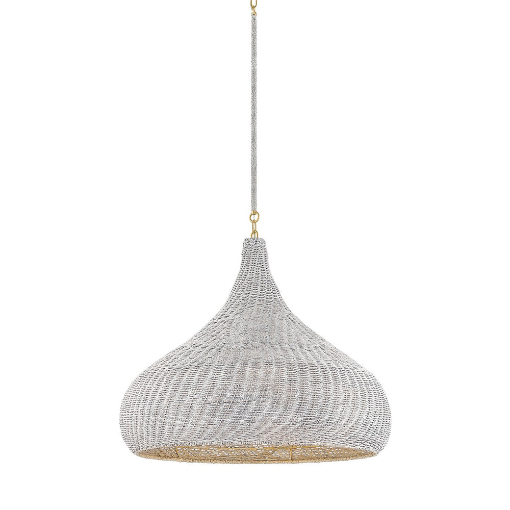 Hudson Valley Canada - One Light Pendant - Hampstead - Aged Brass- Union Lighting Luminaires Decor