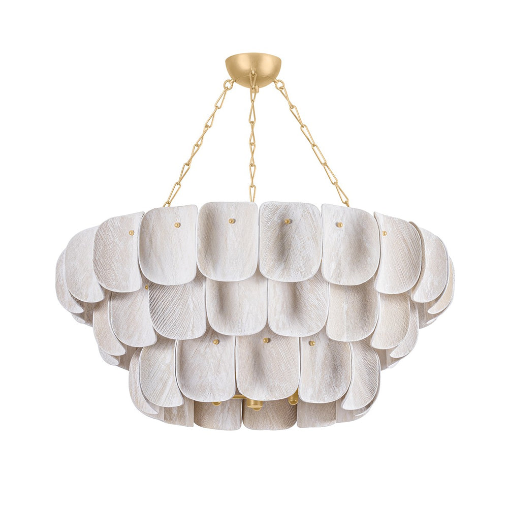 Hudson Valley Canada - 16 Light Chandelier - Amalfi - Vintage Gold Leaf- Union Lighting Luminaires Decor